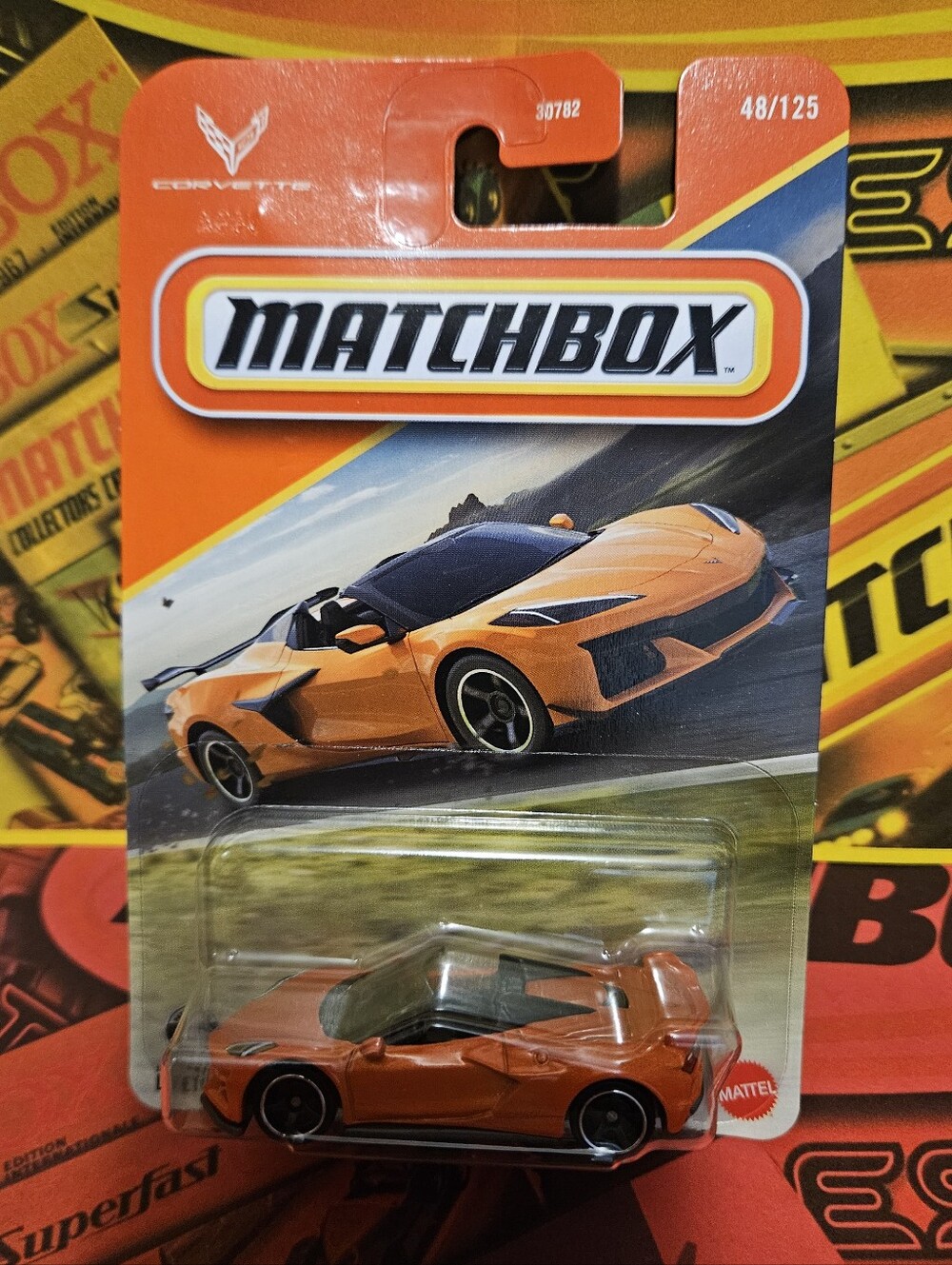 Matchbox Orange 2023 Z06 Corvette Die-Cast Sports Car